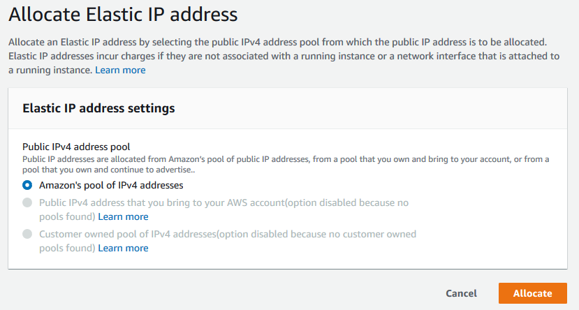 Allocate IP